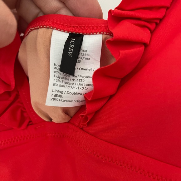 J.Crew Ruffle plunge one-piece NWT - Picture 4 of 5
